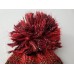 INC Beanie Hat 's one  Stretchy Red Maroon Metallic Polyester NWT $29   eb-71728558